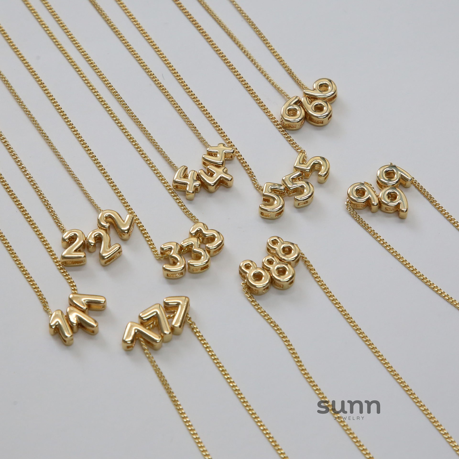 Odette Angel Number Pendant Necklace [DHEDXZC4]