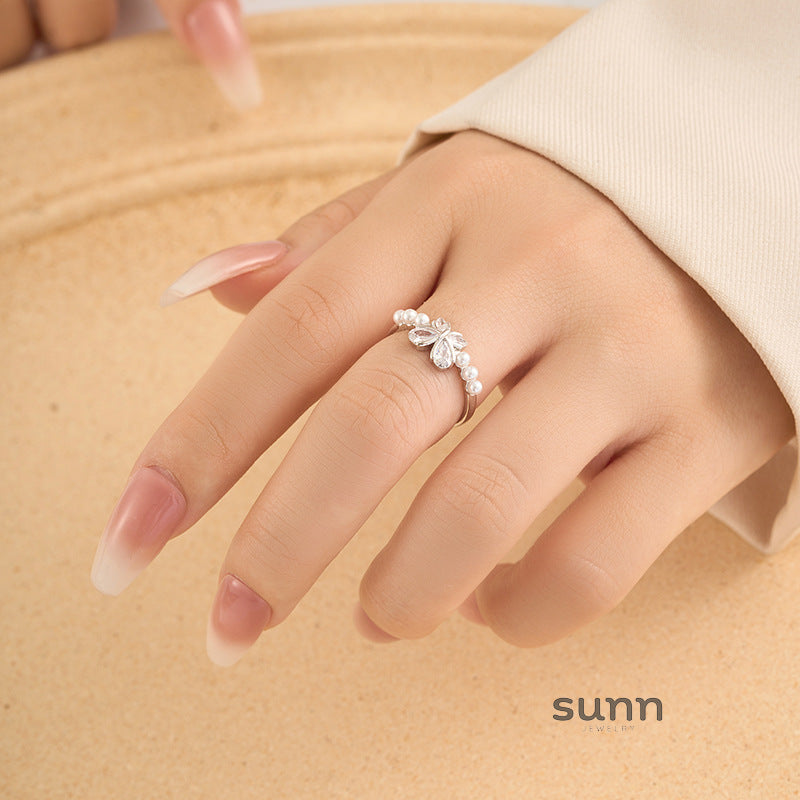 Odette Butterfly Open Ring [8HWYMAO3]
