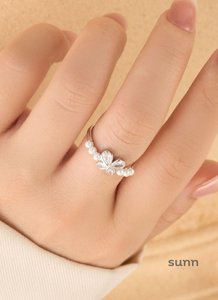 Odette Butterfly Open Ring [ECPAF43X]