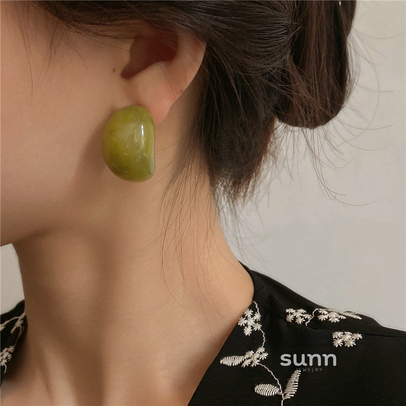 Ollie Fluid Acrylic Earrings [LRXAQFMG]