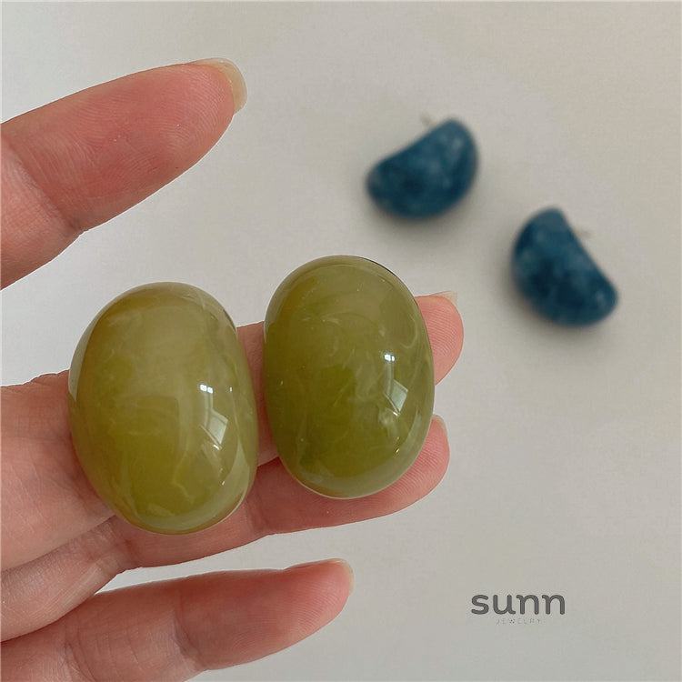 Ollie Fluid Acrylic Earrings [1N959SSQ]
