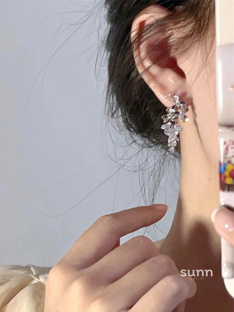 Ollie Shimmering Grape Earrings
