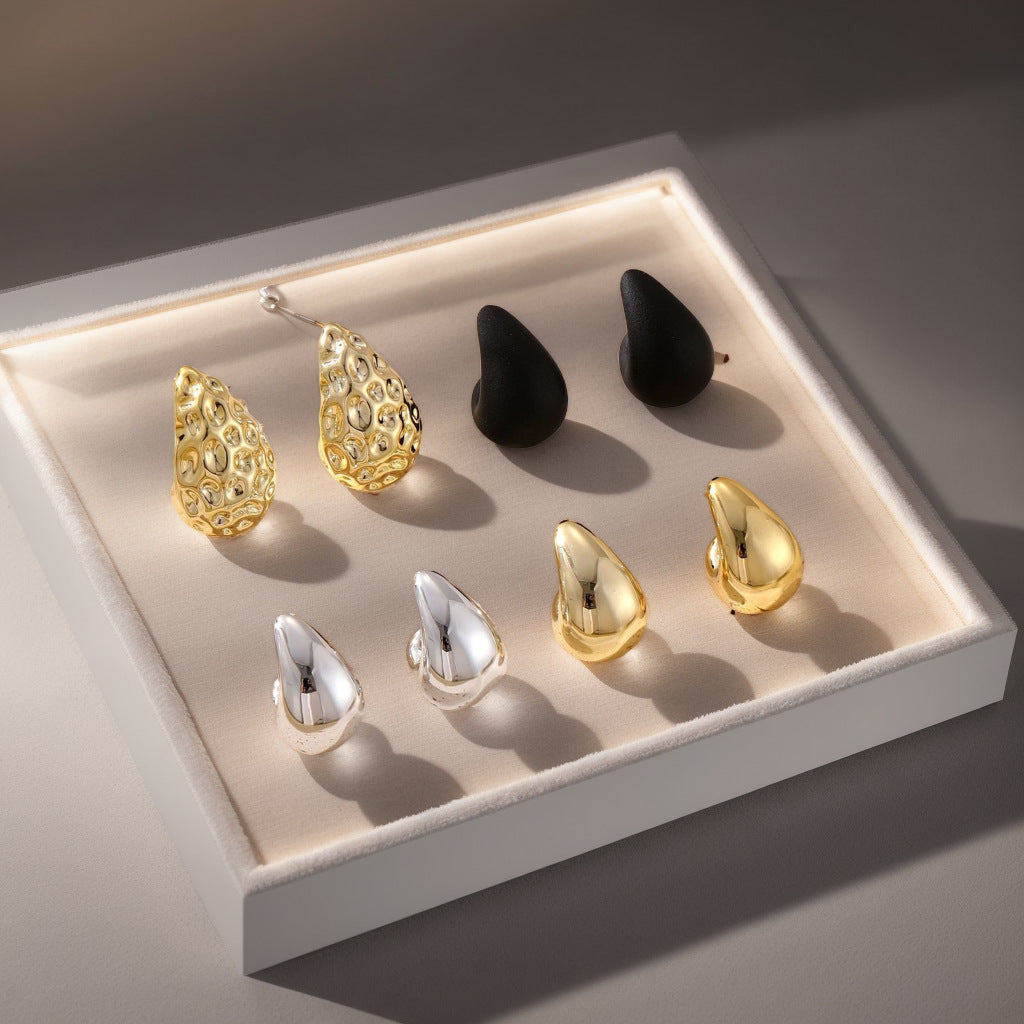 Ollie Waterdrop Ear Cuff Set [SPKS500B]