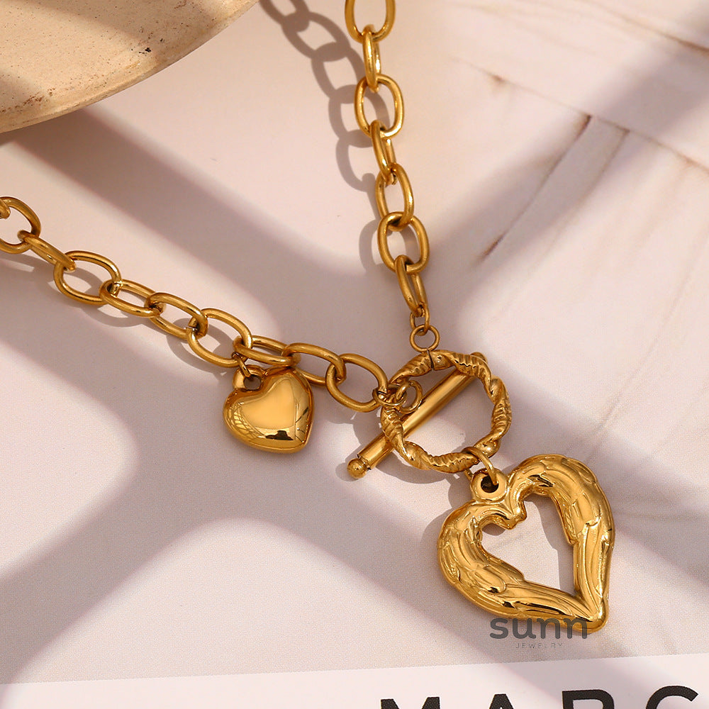 Olympia Heart Toggle Necklace [ZB4EASR9]