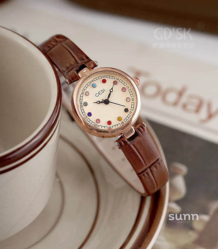 Olyvia Retro Leather Watch