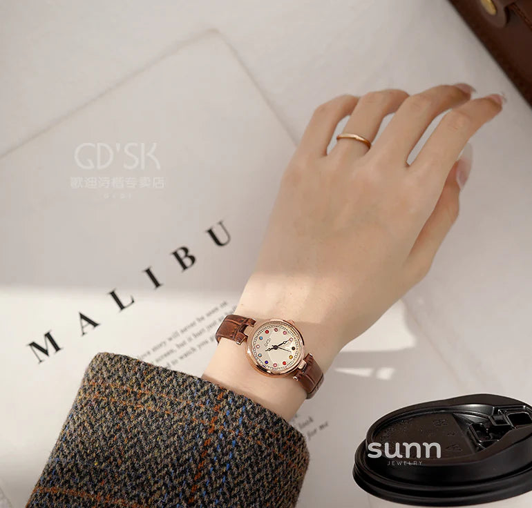 Olyvia Retro Leather Watch