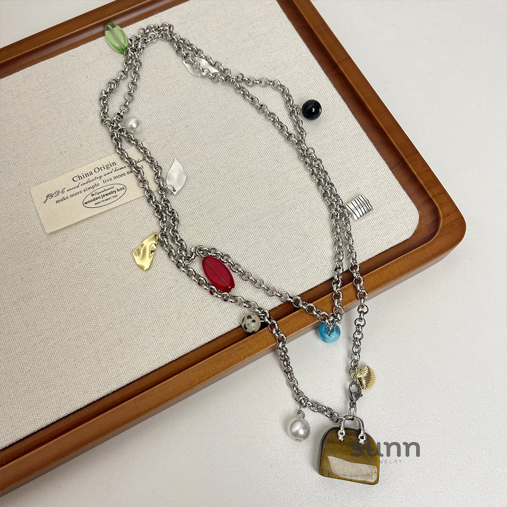Onyx Multi-Wear Tiger Eye Necklace [4LU2H1JC]