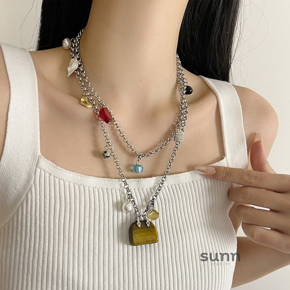 Onyx Multi-Wear Tiger Eye Necklace [P5A24GKY]