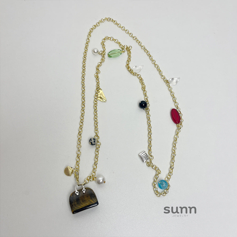 Onyx Multi-Wear Tiger Eye Necklace [GIA3GE1U]
