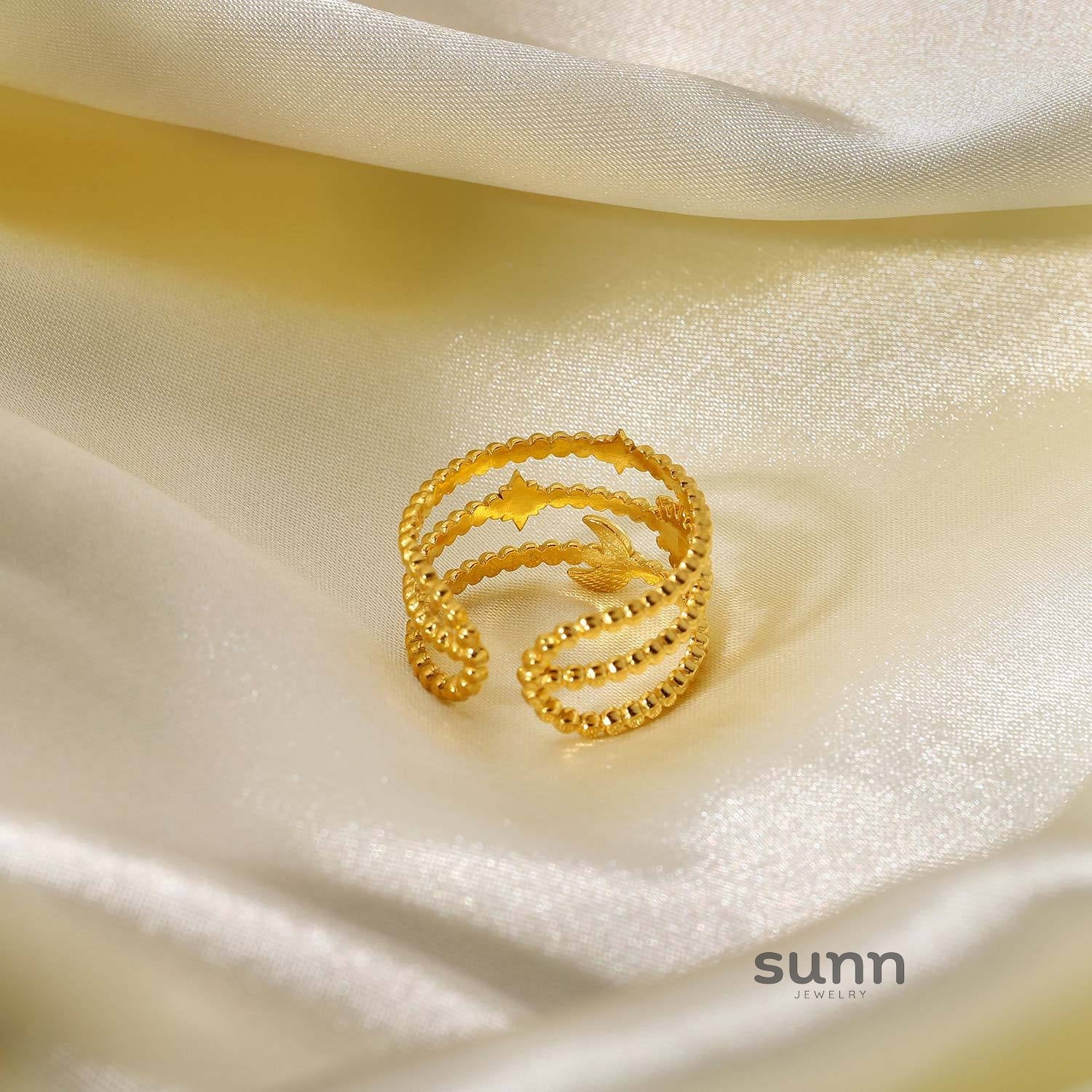 Oriana Layered Celestial Ring
