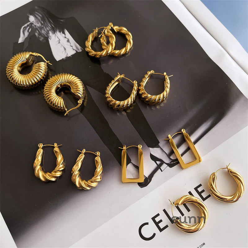 Orianna Geometric Twist Earrings