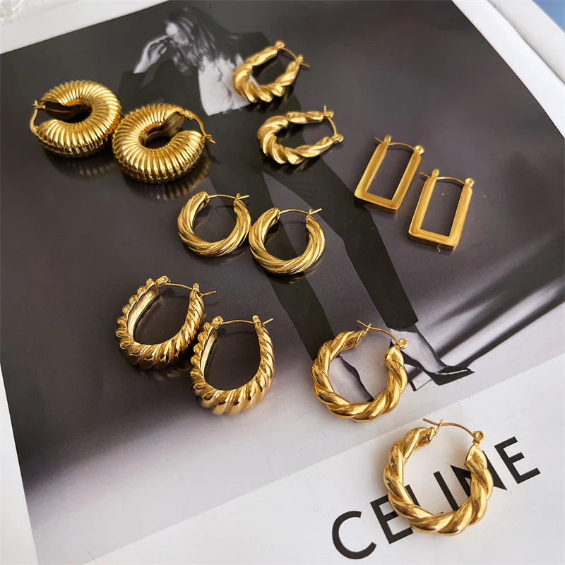 Orianna Geometric Twist Earrings