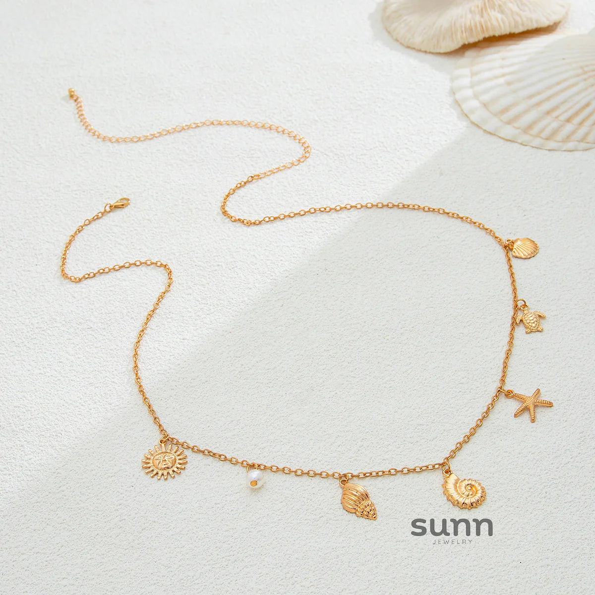 Ottilie Seashell Starfish Waist Chain