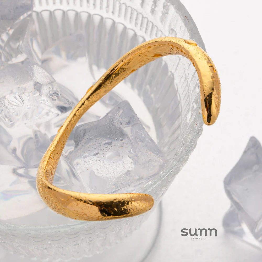 Owen Irregular Gold Bangle