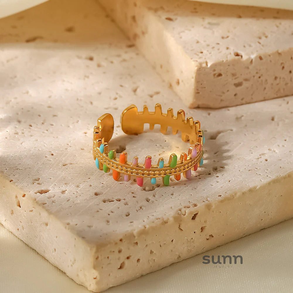 Paetyn Colorful Tassel Ring