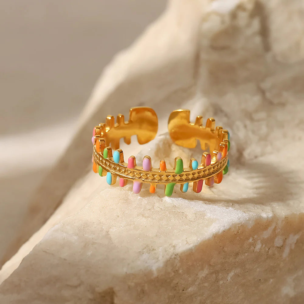 Paetyn Colorful Tassel Ring