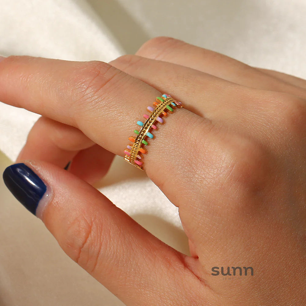 Paetyn Colorful Tassel Ring