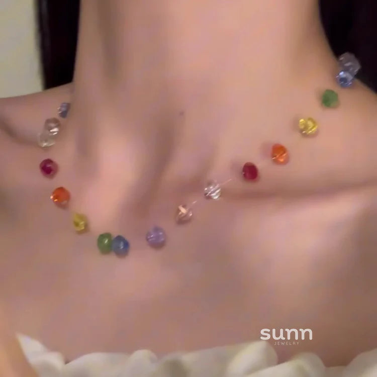 Paetyn Rainbow Crystal Choker