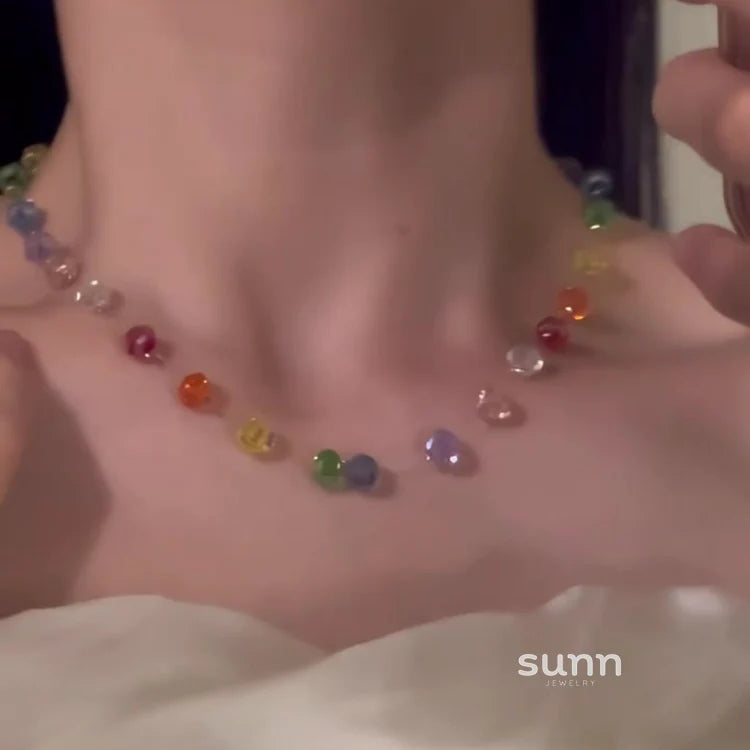 Paetyn Rainbow Crystal Choker