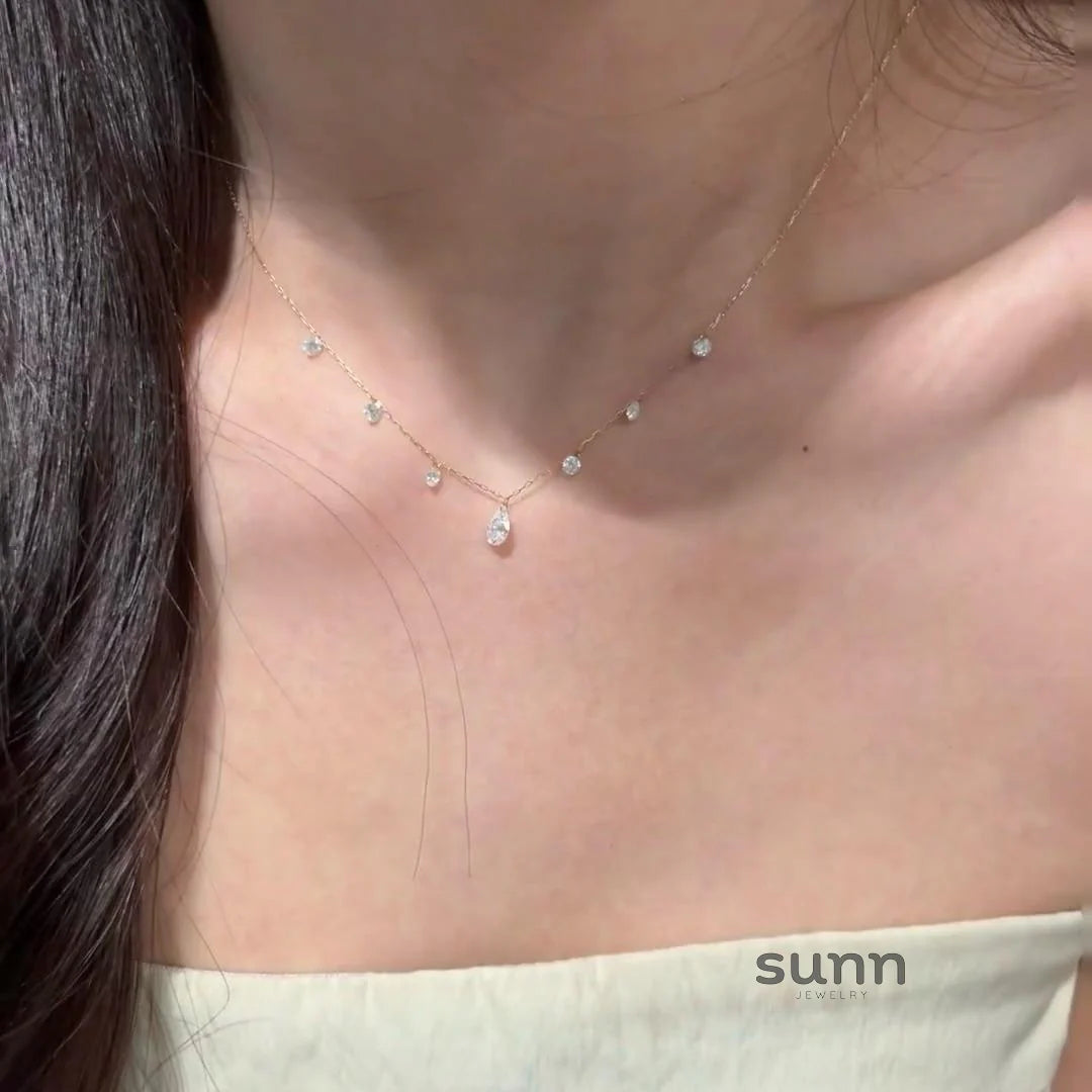Paetyn Zircon Waterdrop Necklace