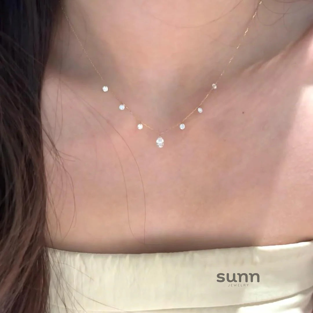 Paetyn Zircon Waterdrop Necklace