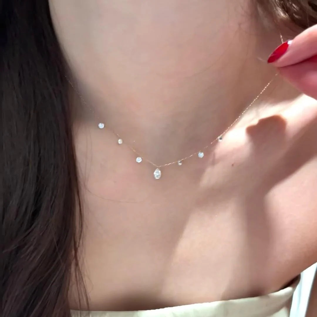 Paetyn Zircon Waterdrop Necklace