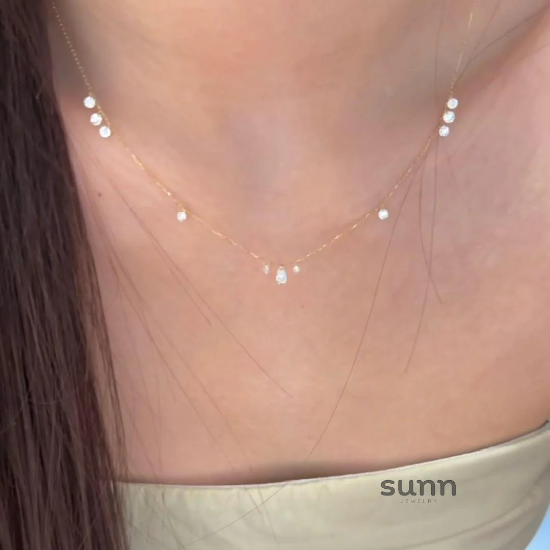 Paetyn Zircon Waterdrop Necklace