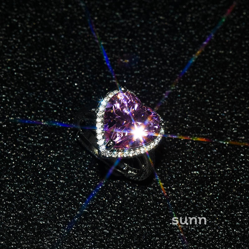 Paige Pink Diamond Heart Set [EKO0HLEO]