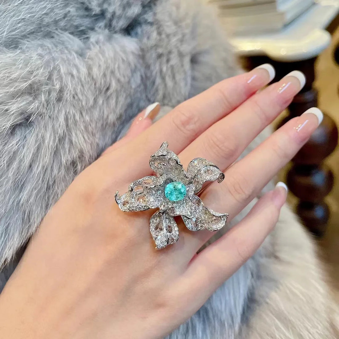 Paislie Bloom Cocktail Ring