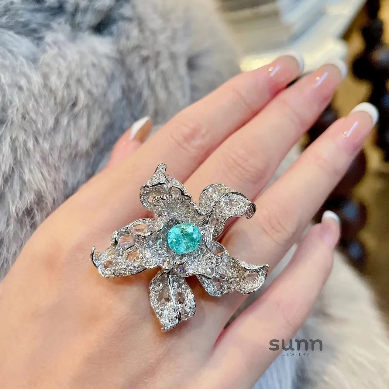 Paislie Bloom Cocktail Ring