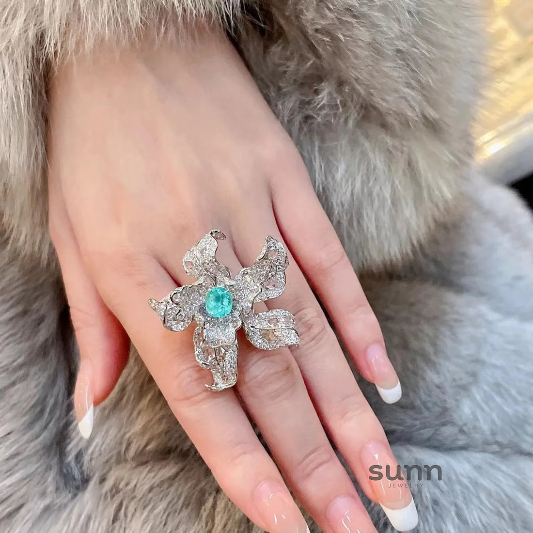 Paislie Bloom Cocktail Ring