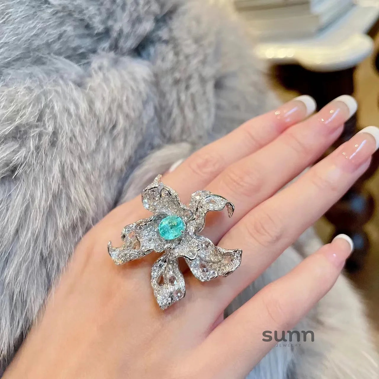 Paislie Bloom Cocktail Ring