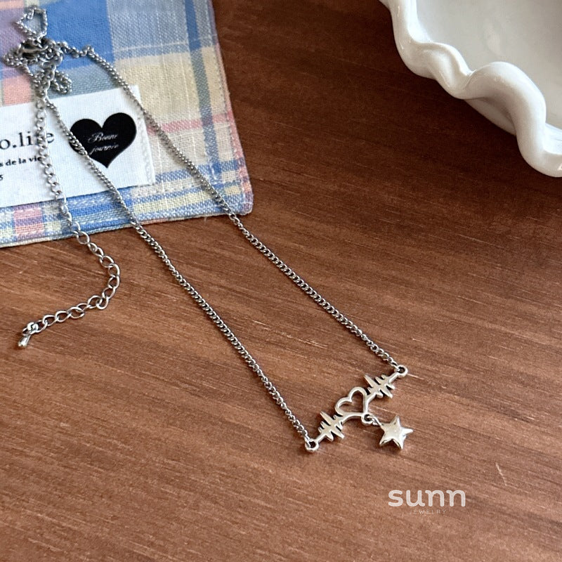 Paizley Lace Heart Layered Necklace [SLG6M2IE]