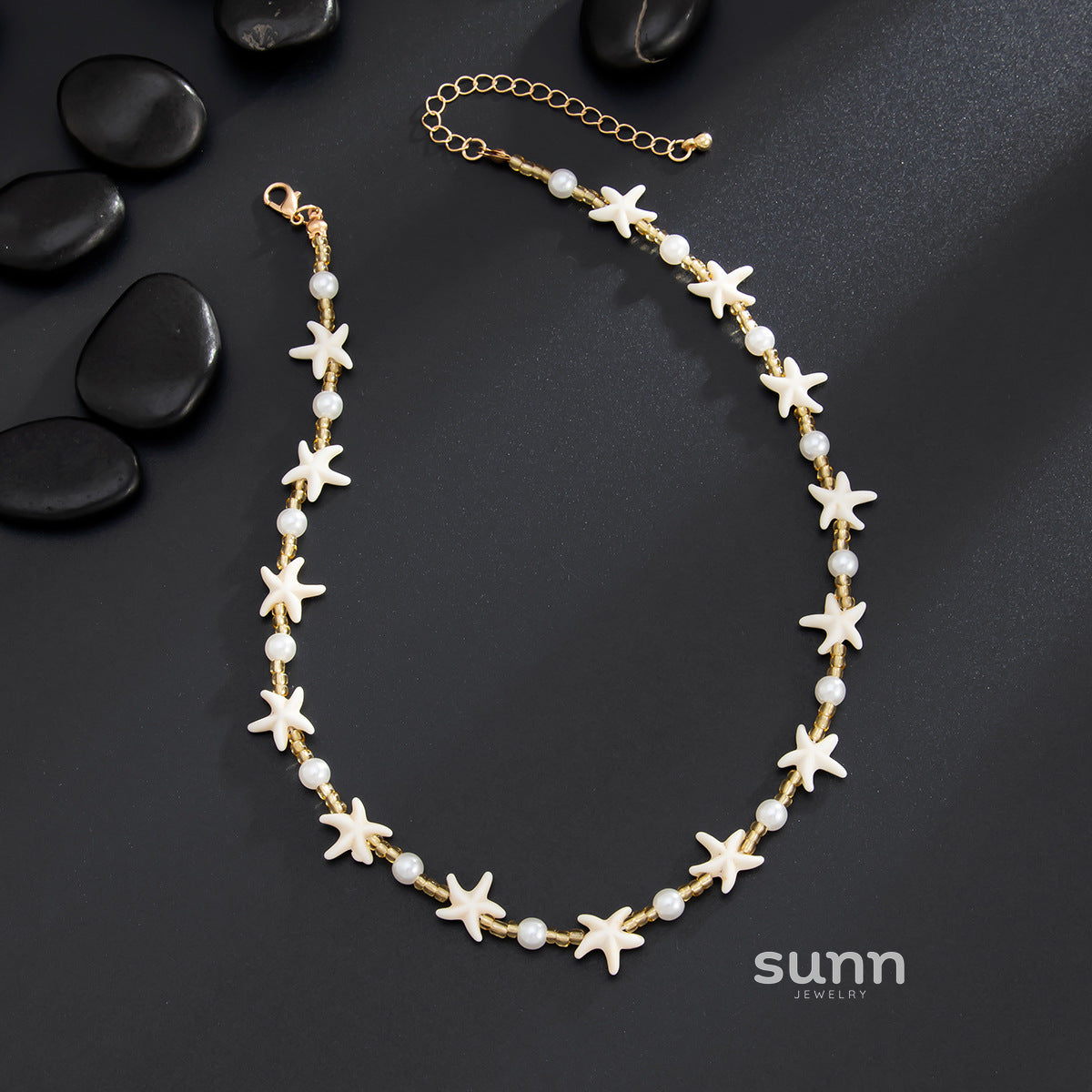Paloma Gold Starfish Pearl Necklace [7HTDAAHT]