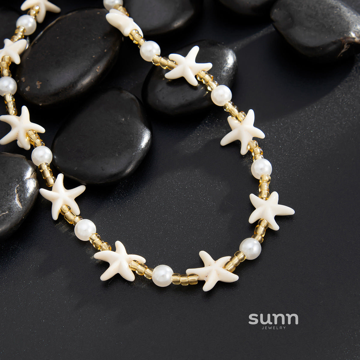 Paloma Gold Starfish Pearl Necklace [J5T12OJ7]