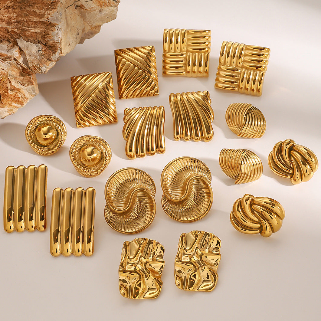 Parisa Geometric Stud Earrings [5OZJCI2I]