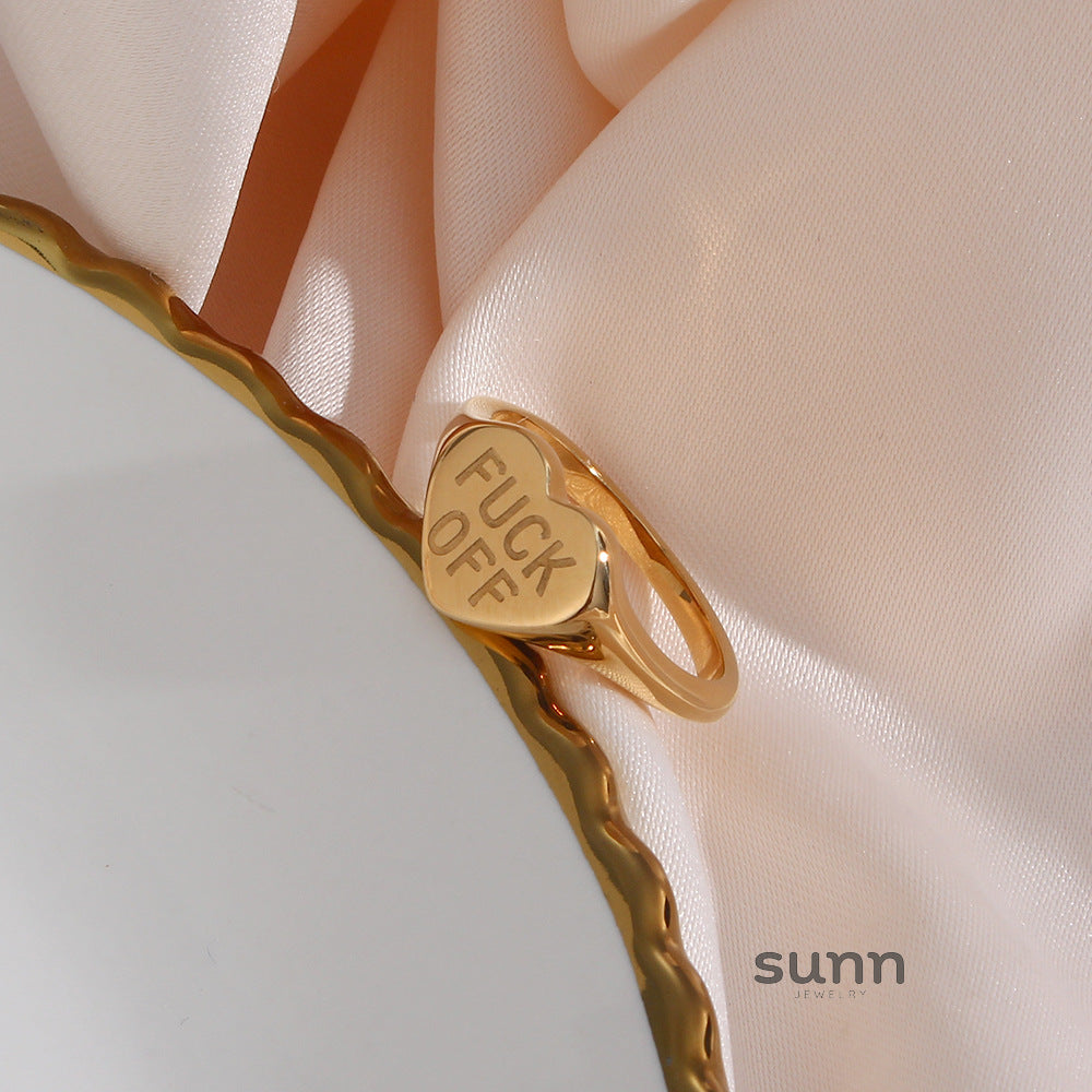 Parris Bold Letter Ring [KFQP04Q0]