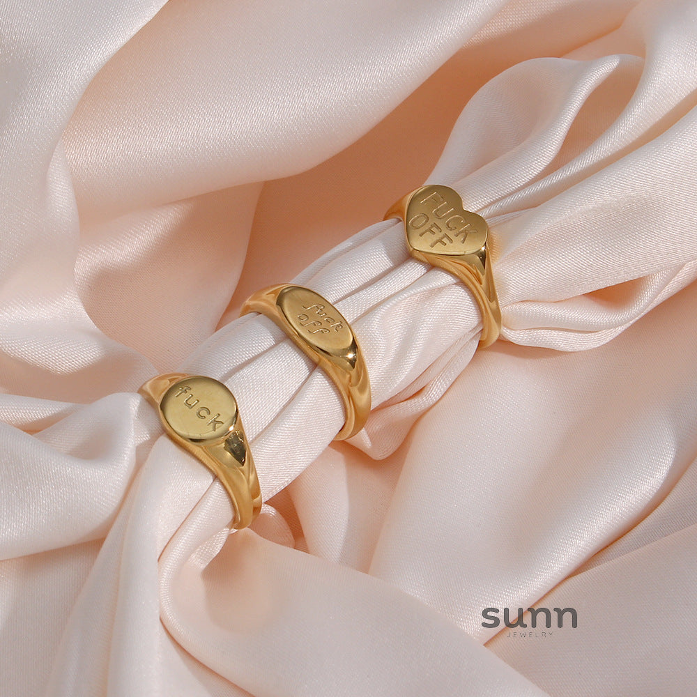 Parris Bold Letter Ring [VF8BUL25]