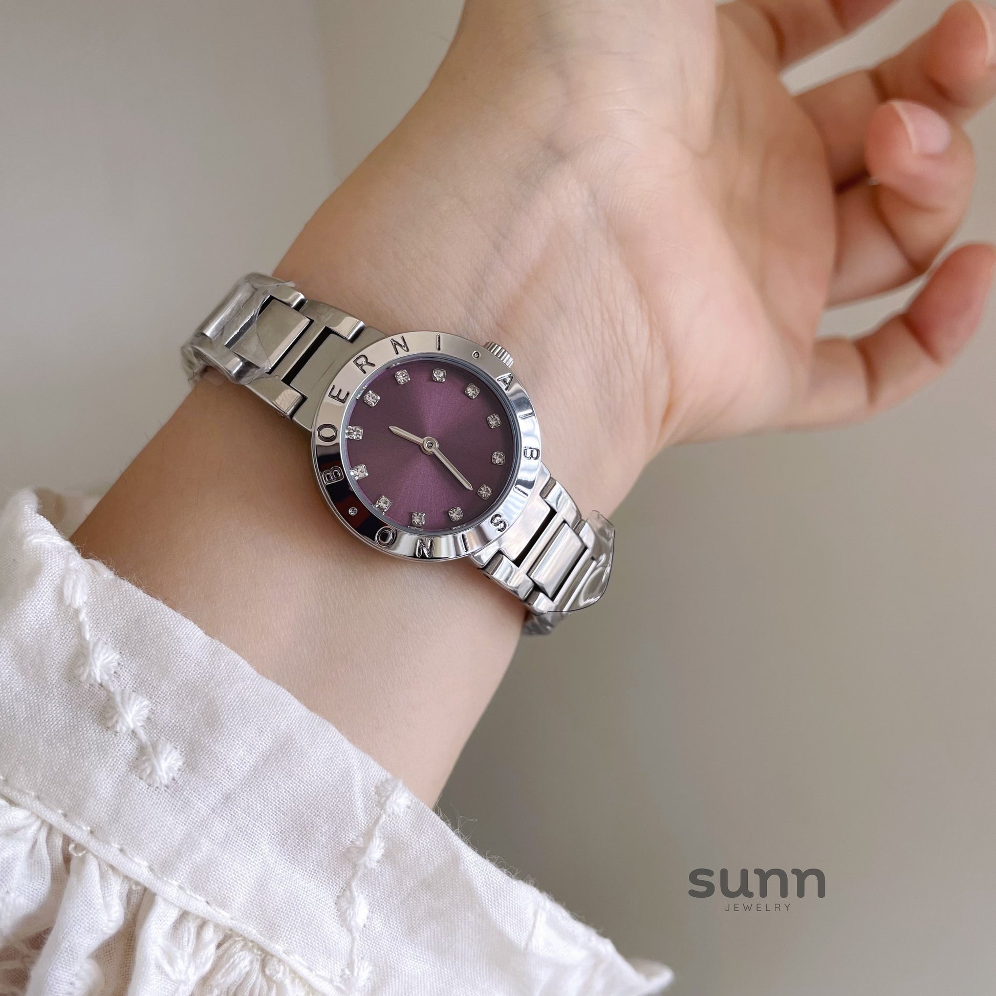 Parris Purple Steel Watch [2AH1KEDI]