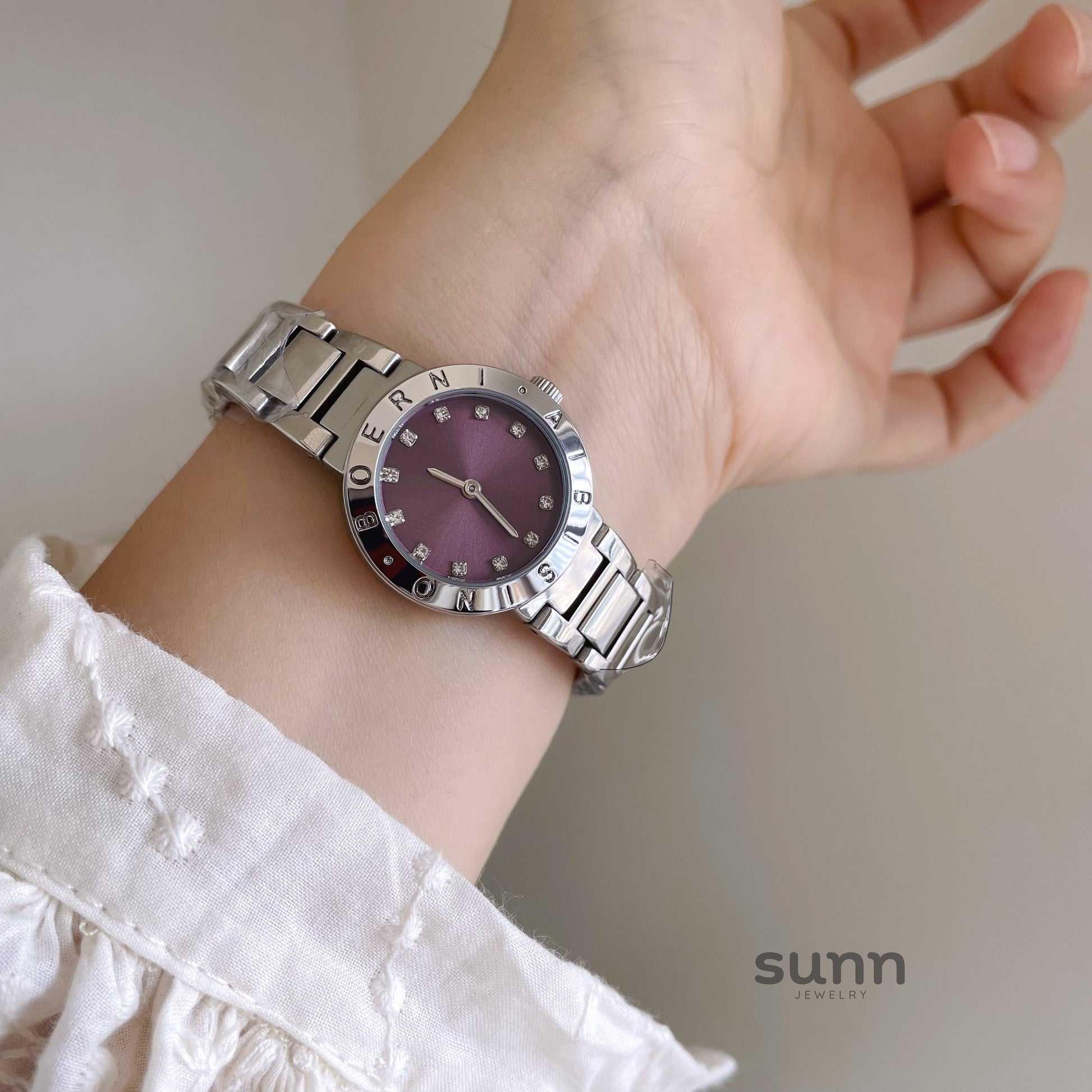 Parris Purple Steel Watch [EZ4F9U60]