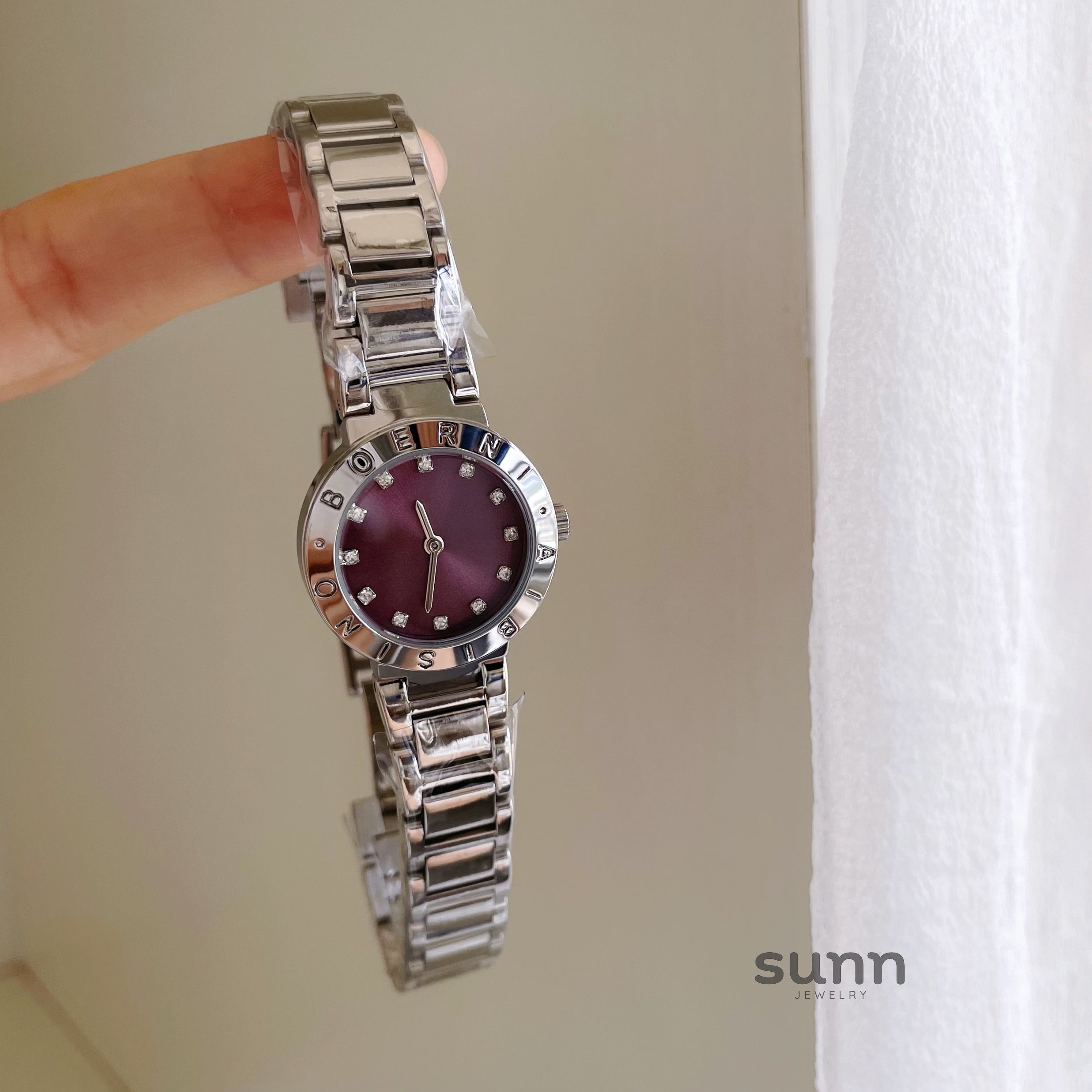 Parris Purple Steel Watch [YY6VMNFR]