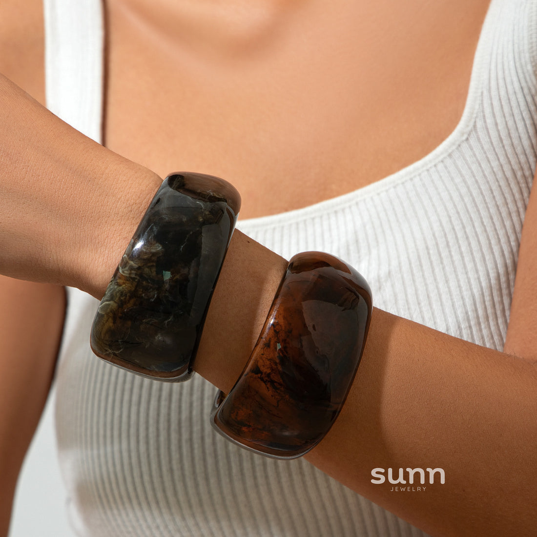 Passion Smudged Resin Bracelet [SD0OM0JL]