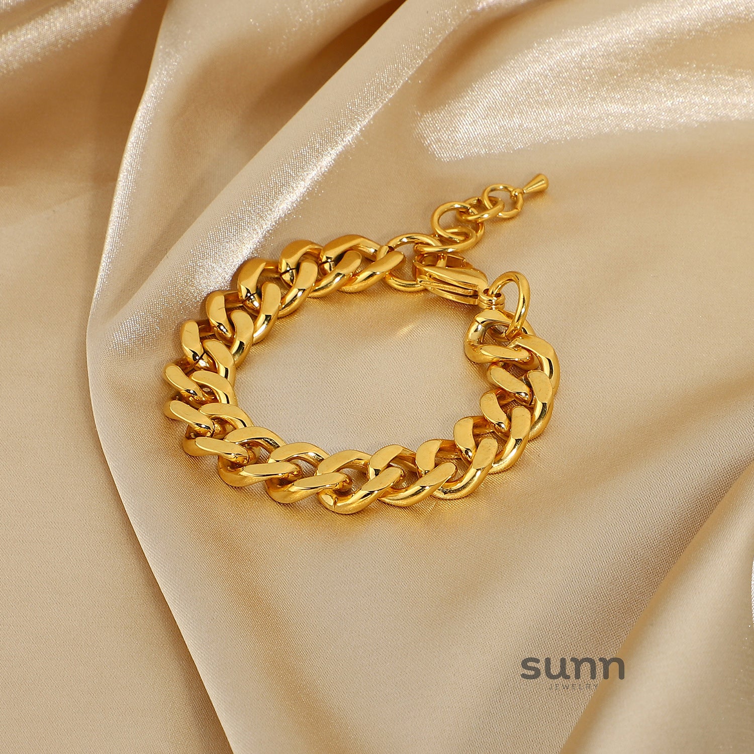 Patience Gold Cuban Bracelet
