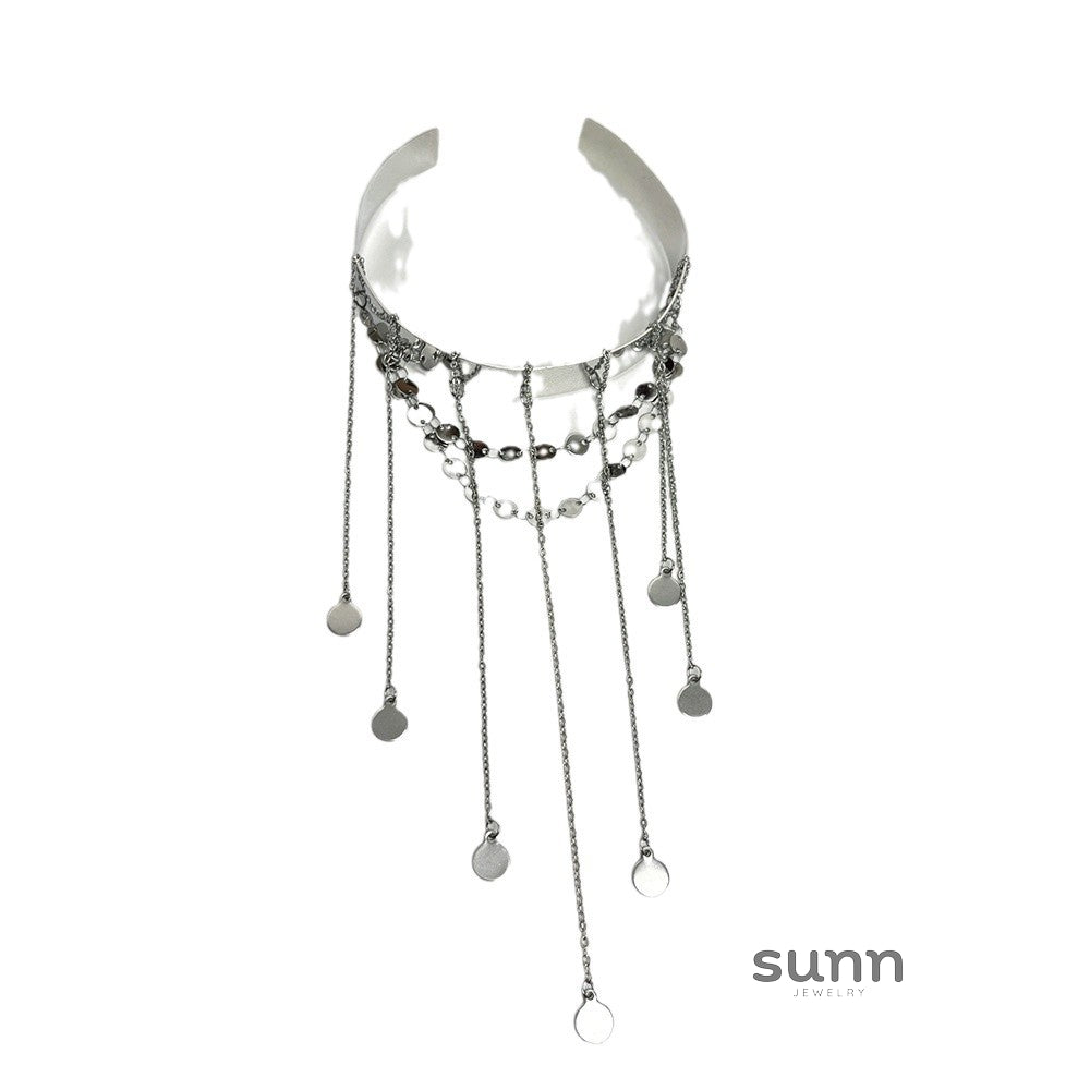 Paulina Disc Tassel Cuff [J8X85O59]