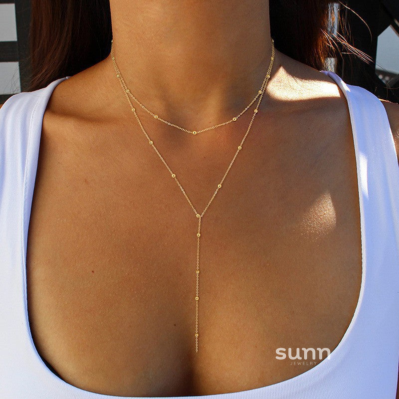 Peighton Tassel Layered Necklace [7M9Q2NX6]