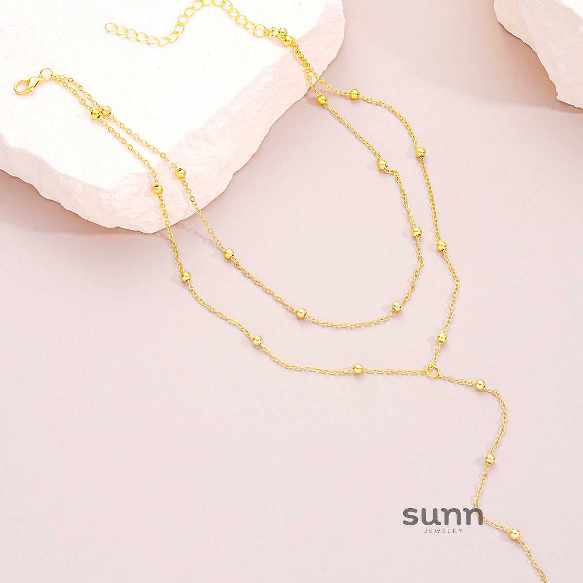 Peighton Tassel Layered Necklace [BM1S75XX]