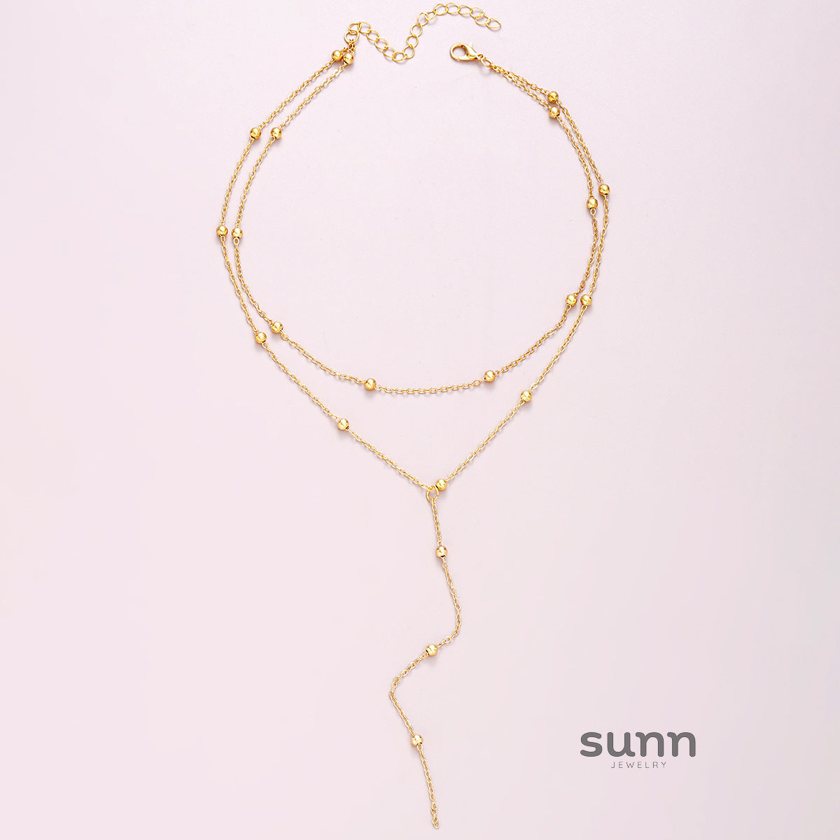 Peighton Tassel Layered Necklace [Z0A7C8OS]