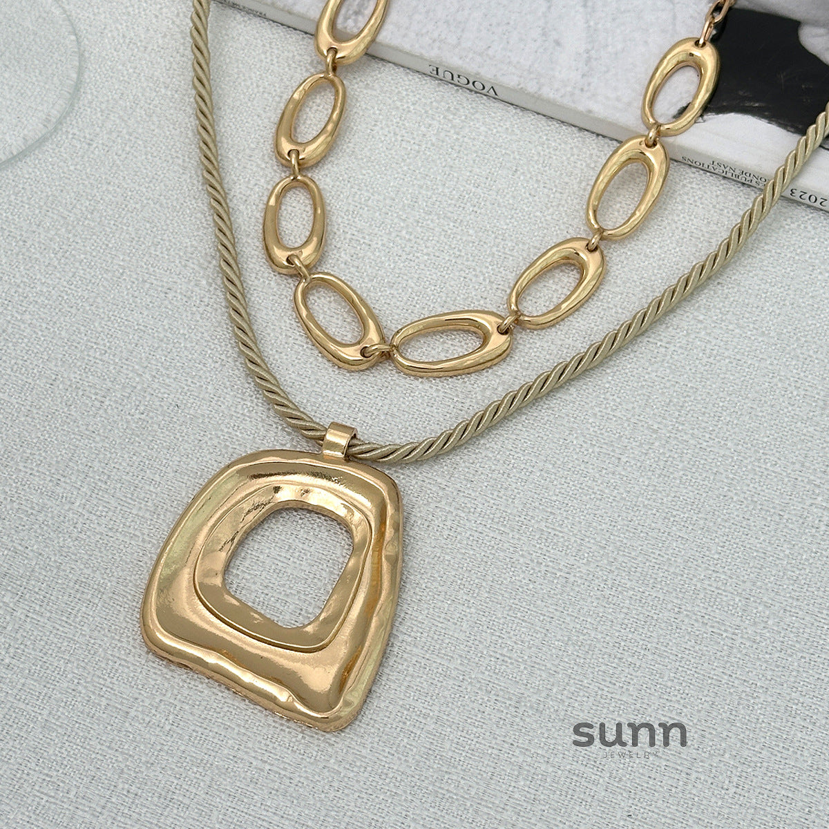 Perri Layered Necklace Set [5E14AZSJ]