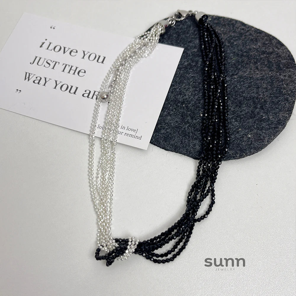 Perry Multi-Layered Crystal Necklace