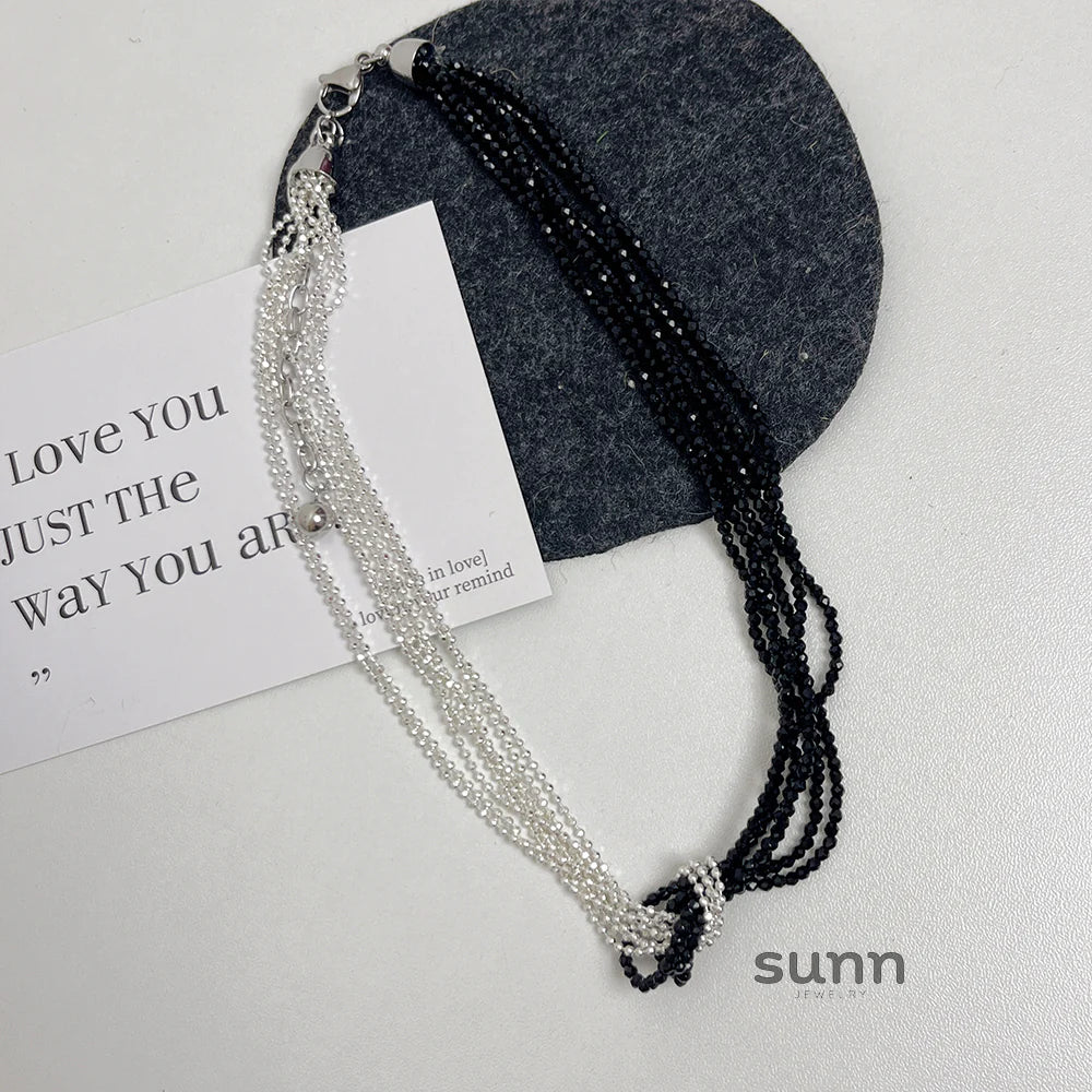 Perry Multi-Layered Crystal Necklace